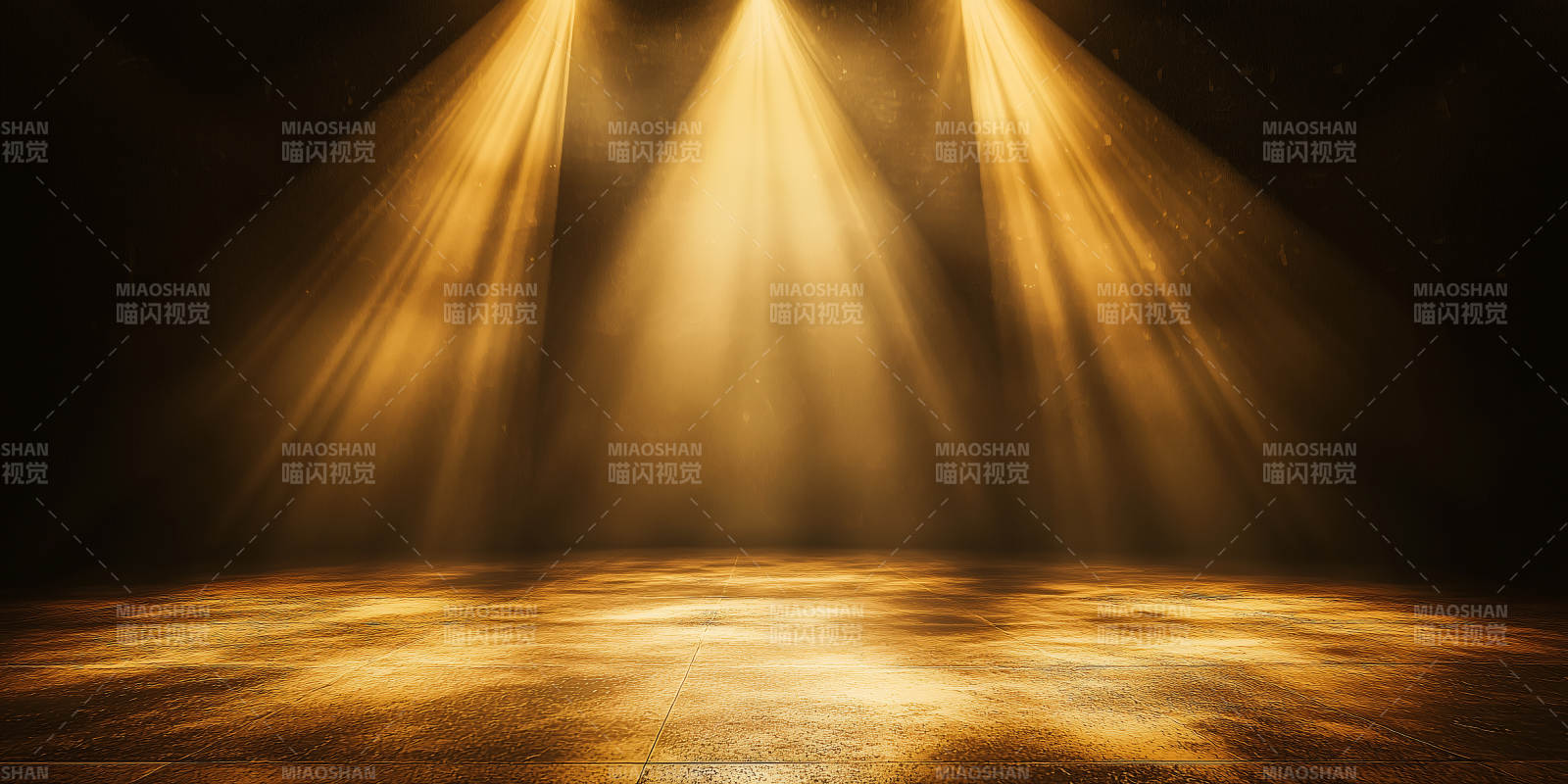 金光闪耀的舞台背景图片