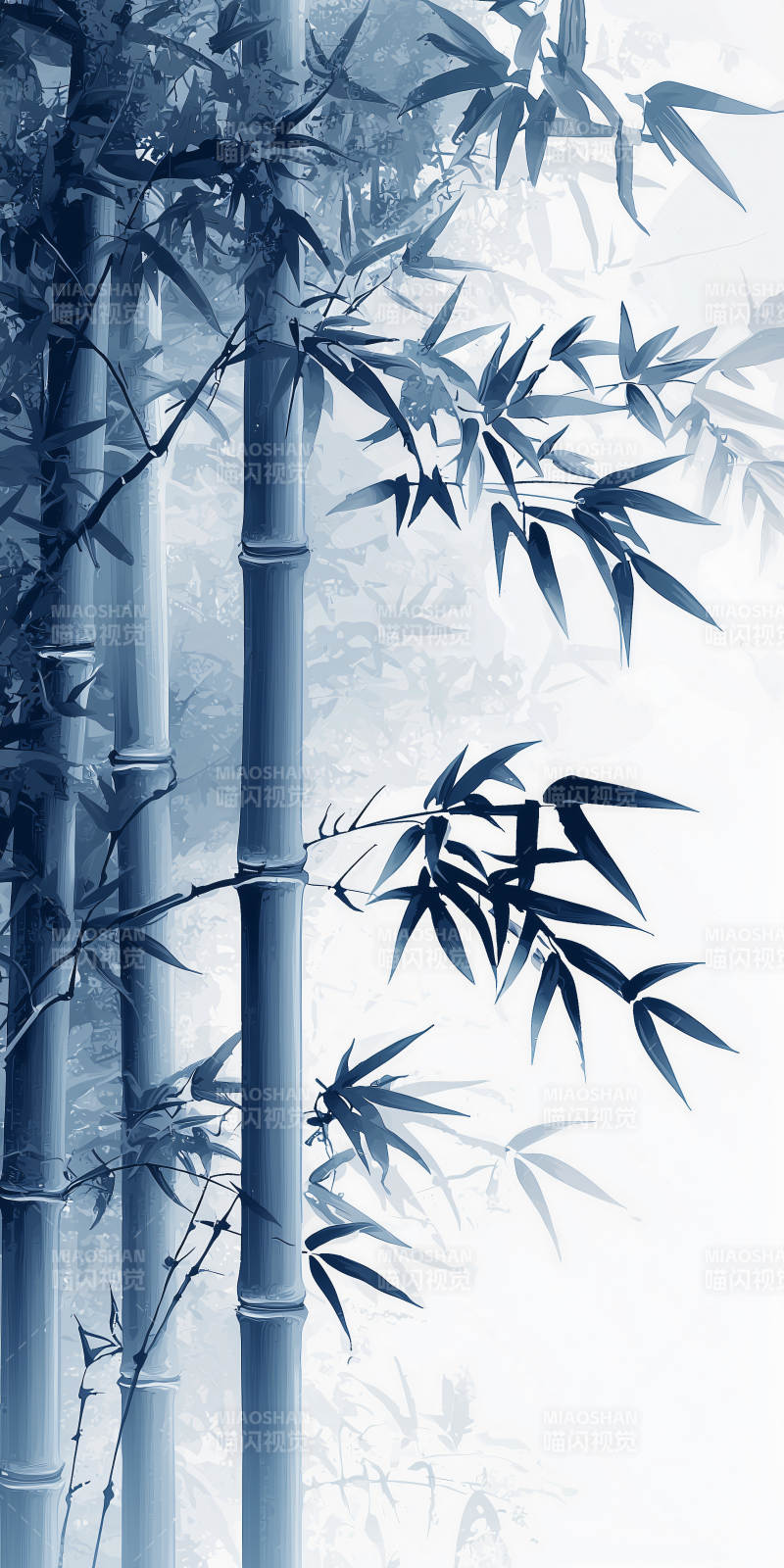 禅意青竹意境图片