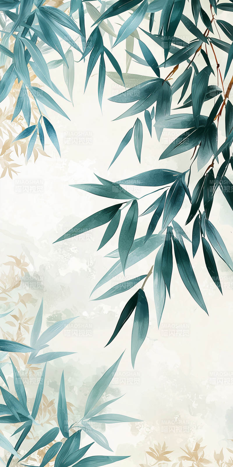 禅意青竹意境图片