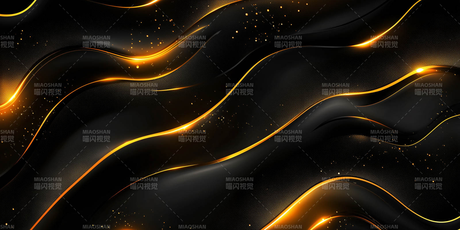 金色波浪光线图片