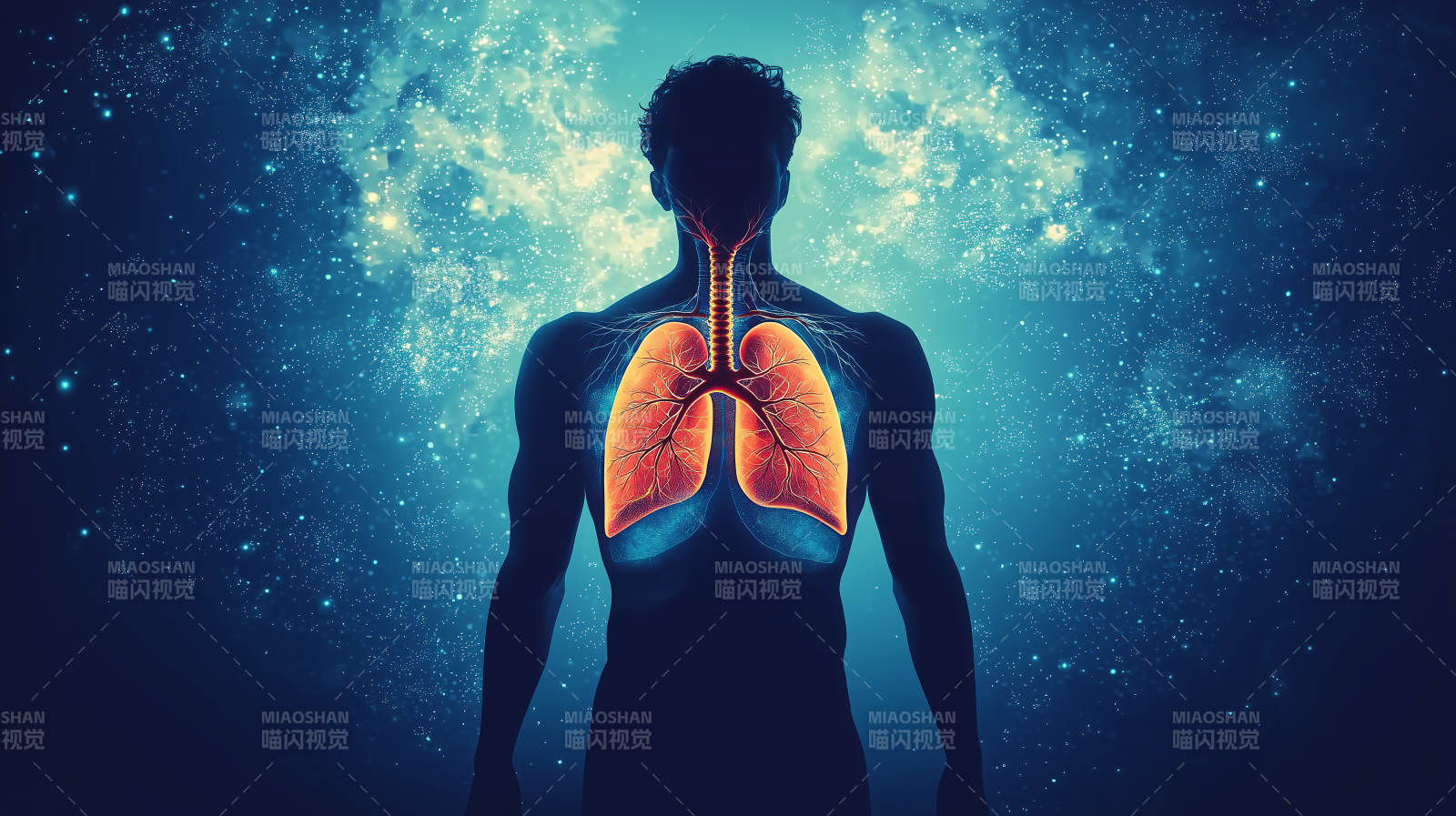 人体肺部结构高清医学影像图片