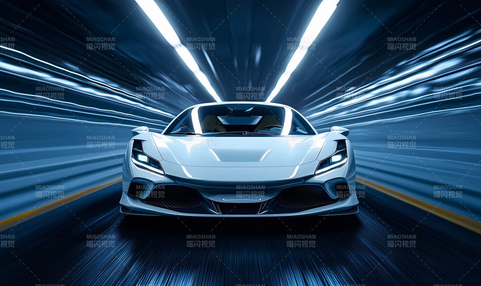 跑车超跑银色图片