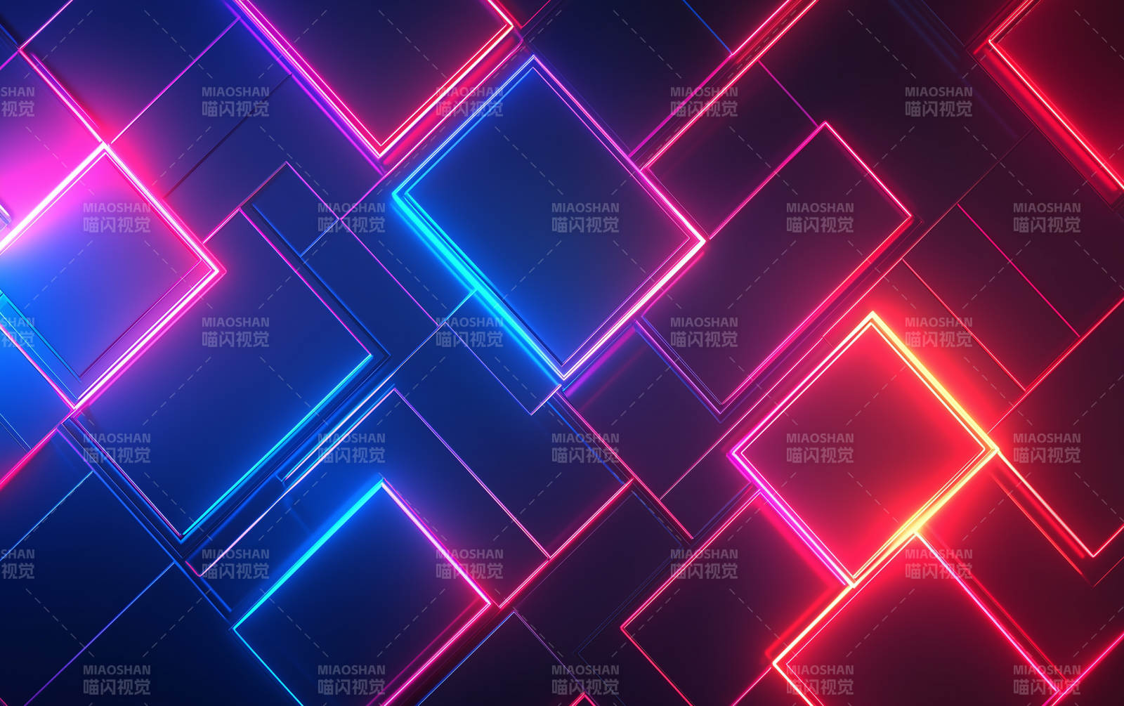 霓虹几何交错图片
