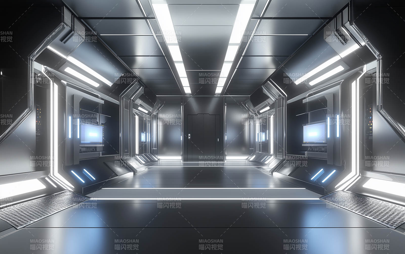 未来科技感走廊图片