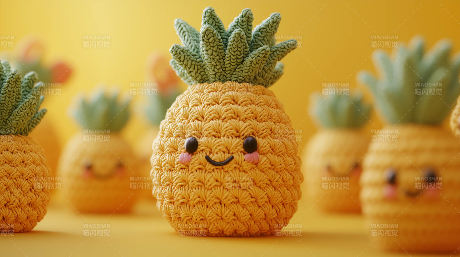可爱菠萝毛绒玩具图片