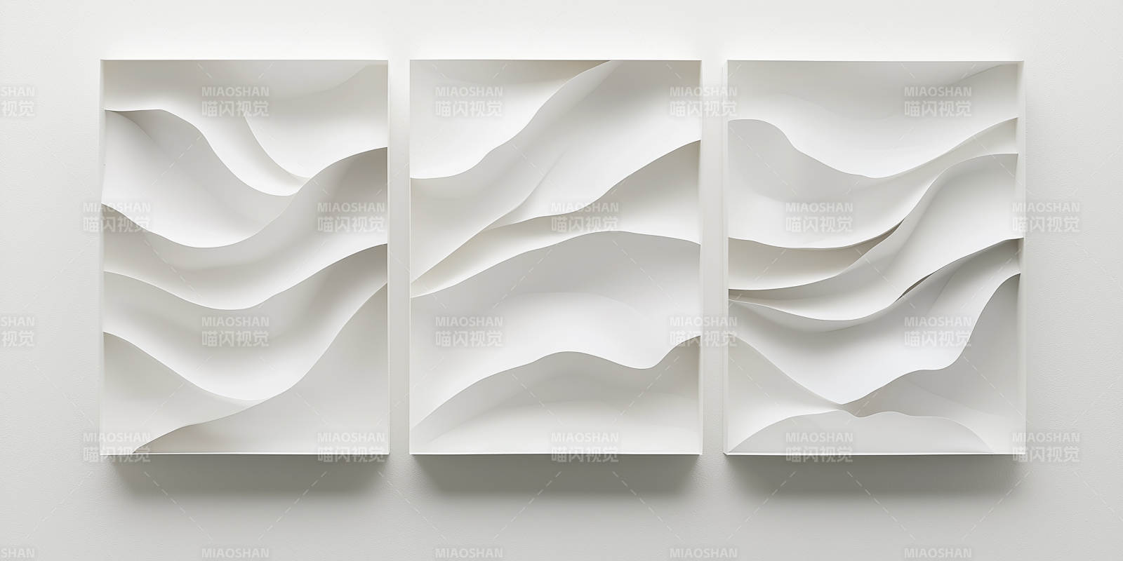 抽象白色纸雕艺术图片