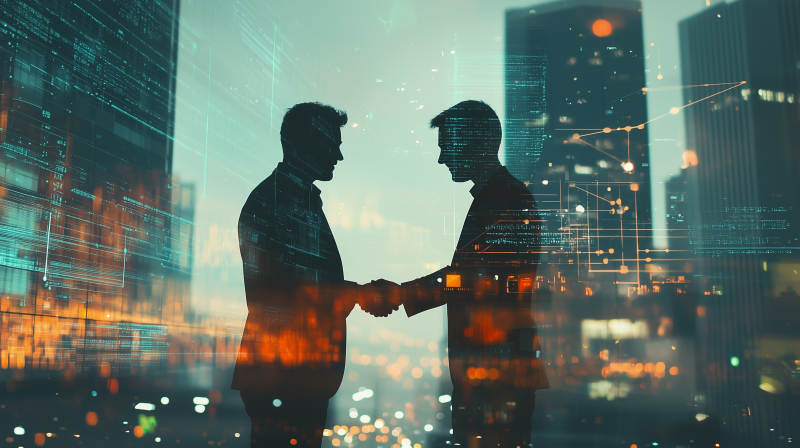 都市商务合作图片