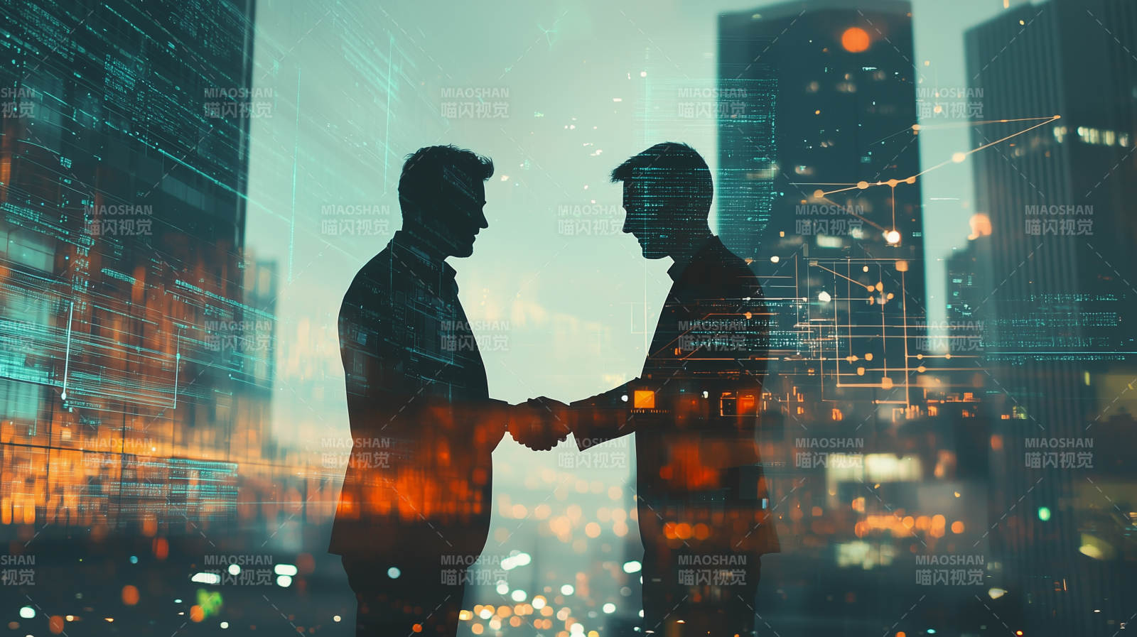 都市商务合作图片