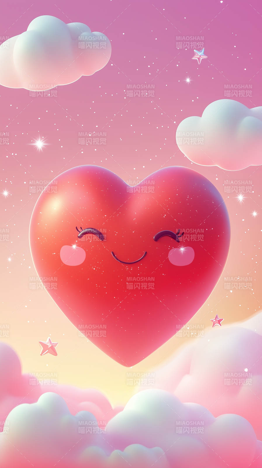 爱意满满的卡通爱心图片