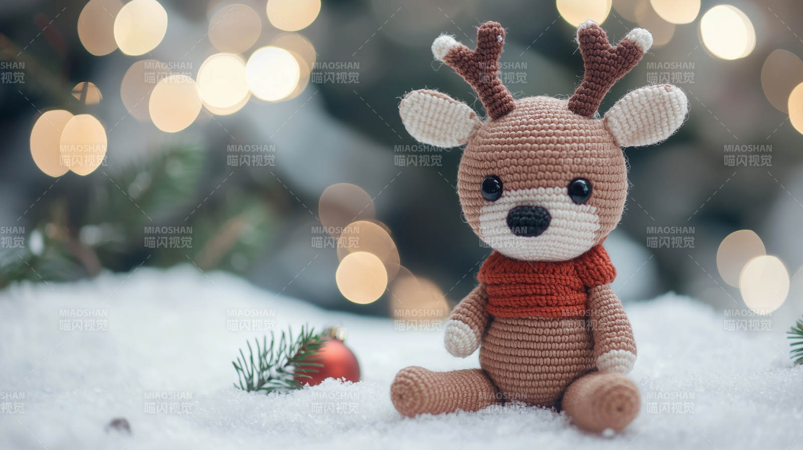 圣诞驯鹿毛绒玩具图片