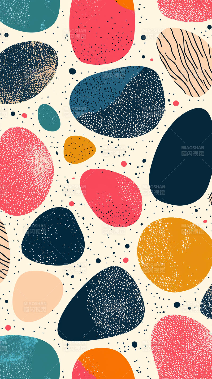 抽象彩色石纹背景图片