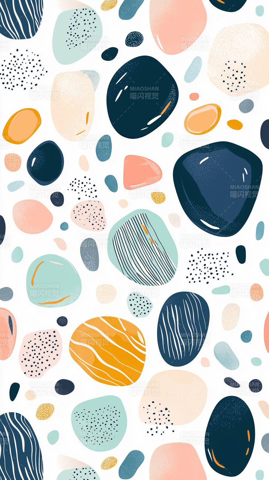 抽象彩色石纹背景图片