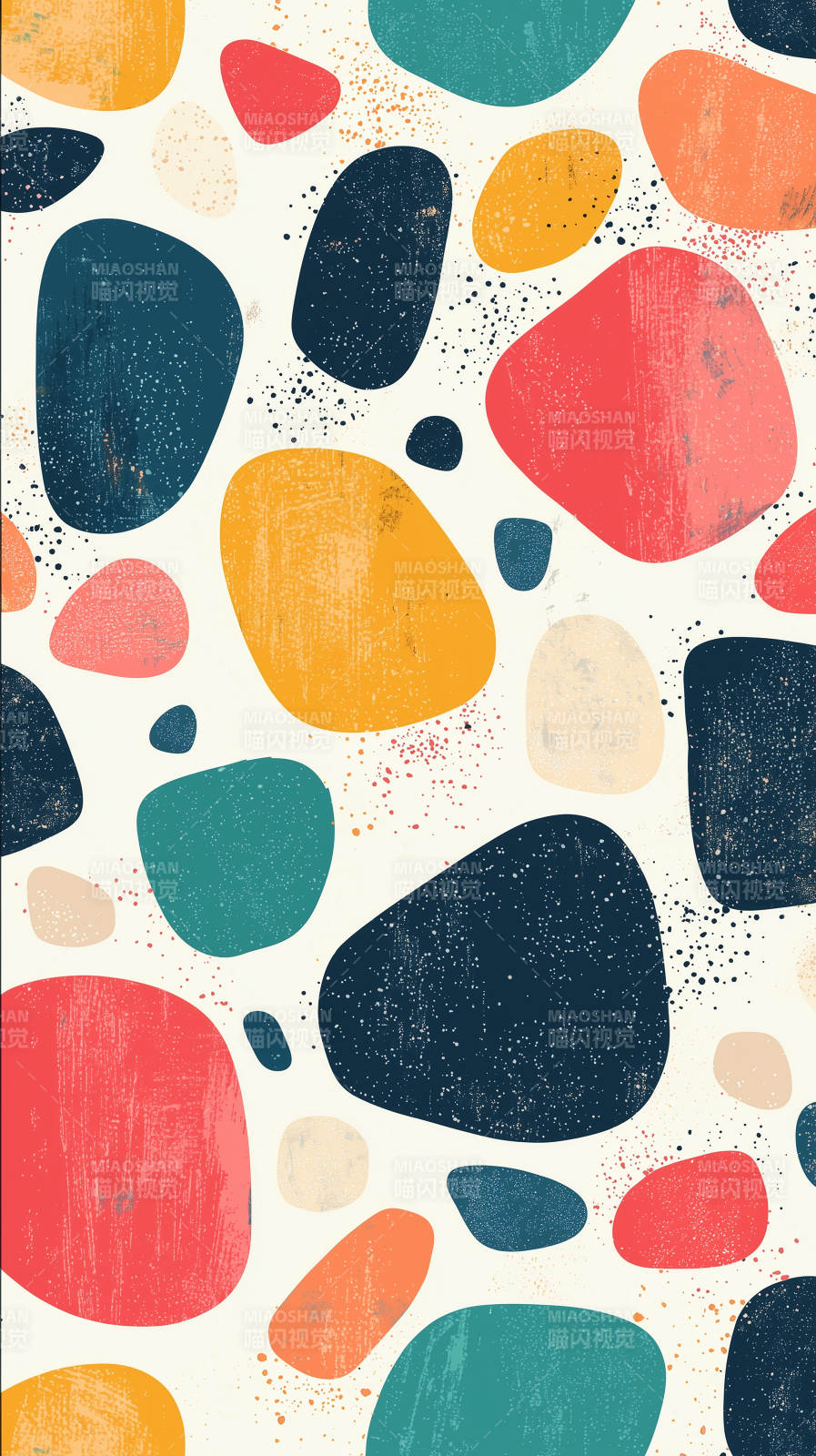 抽象彩色石纹背景图片