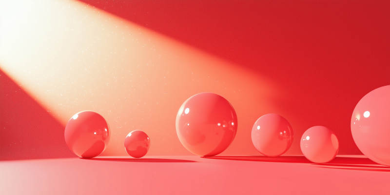 柔和光线与几何球体图片