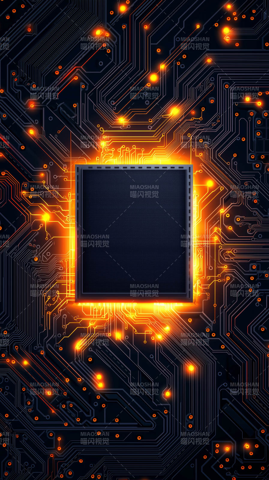 电路板上的微型世界图片