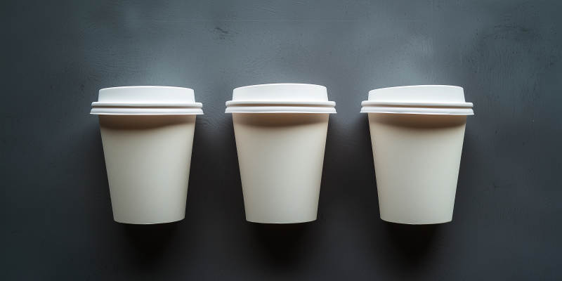 三种尺寸的纸杯图片