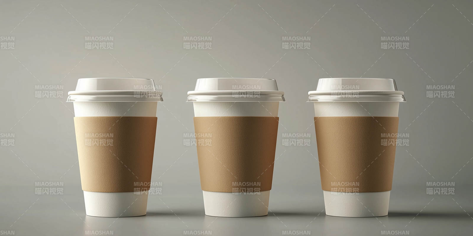 三种尺寸的纸杯图片