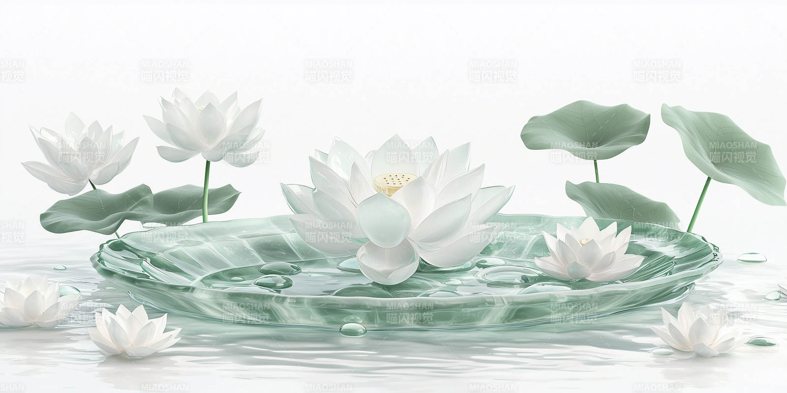 宁静致远的莲花图片