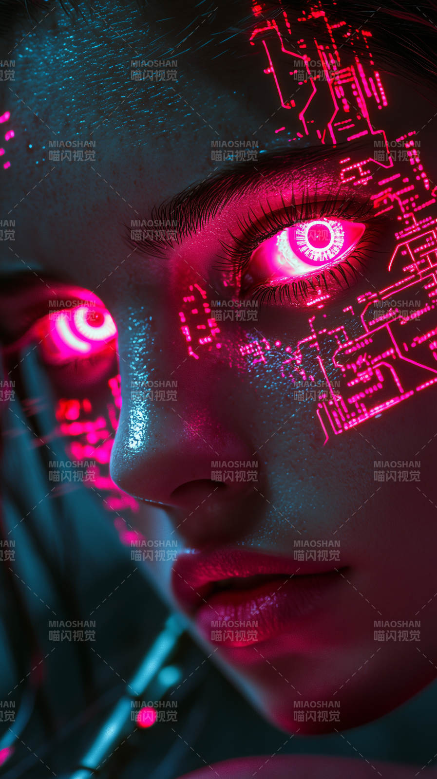 赛博朋克少女图片