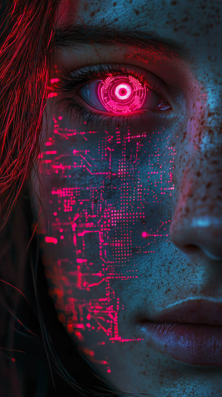 赛博朋克少女图片