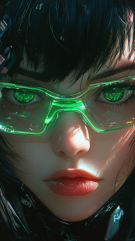 赛博朋克少女图片