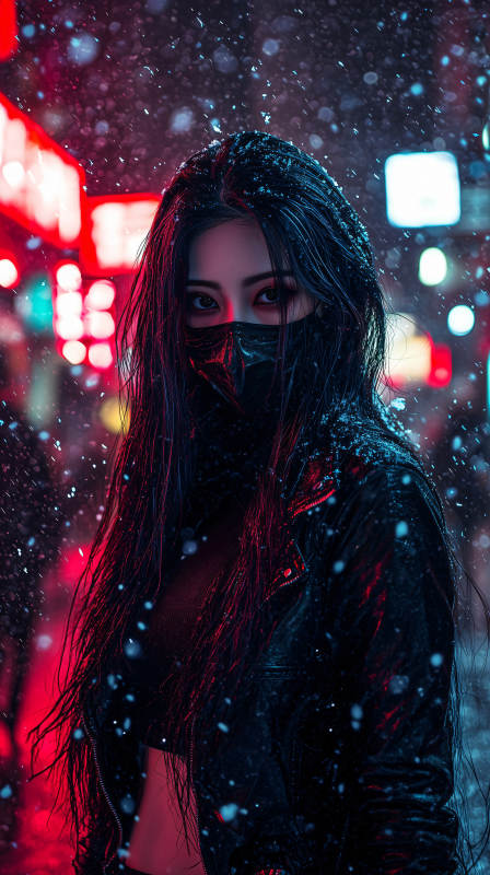 赛博朋克少女图片
