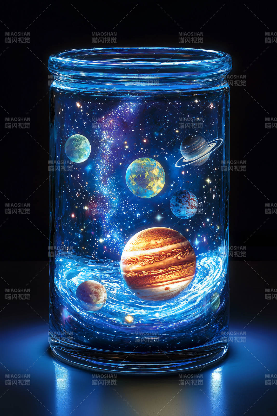 宇宙瓶中星系图片