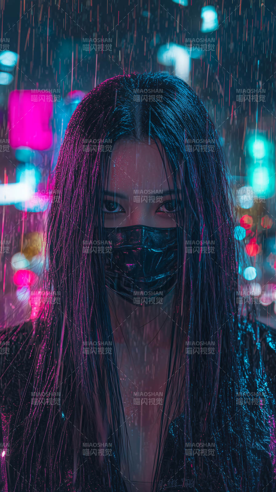 赛博朋克少女图片