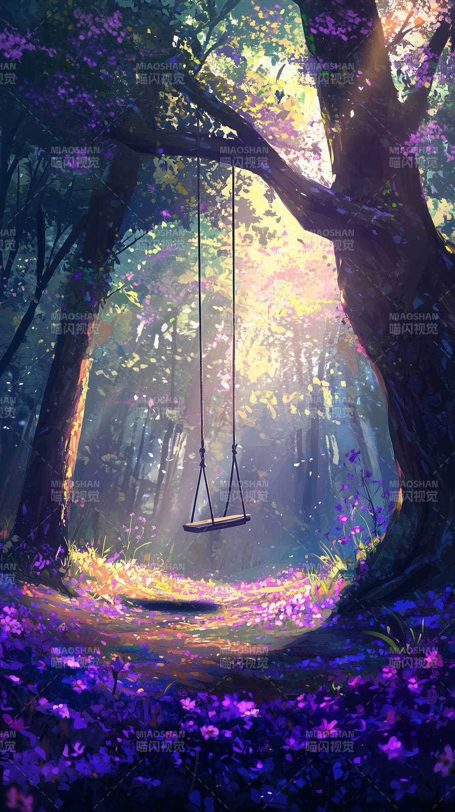 萤火流光下的静谧图片