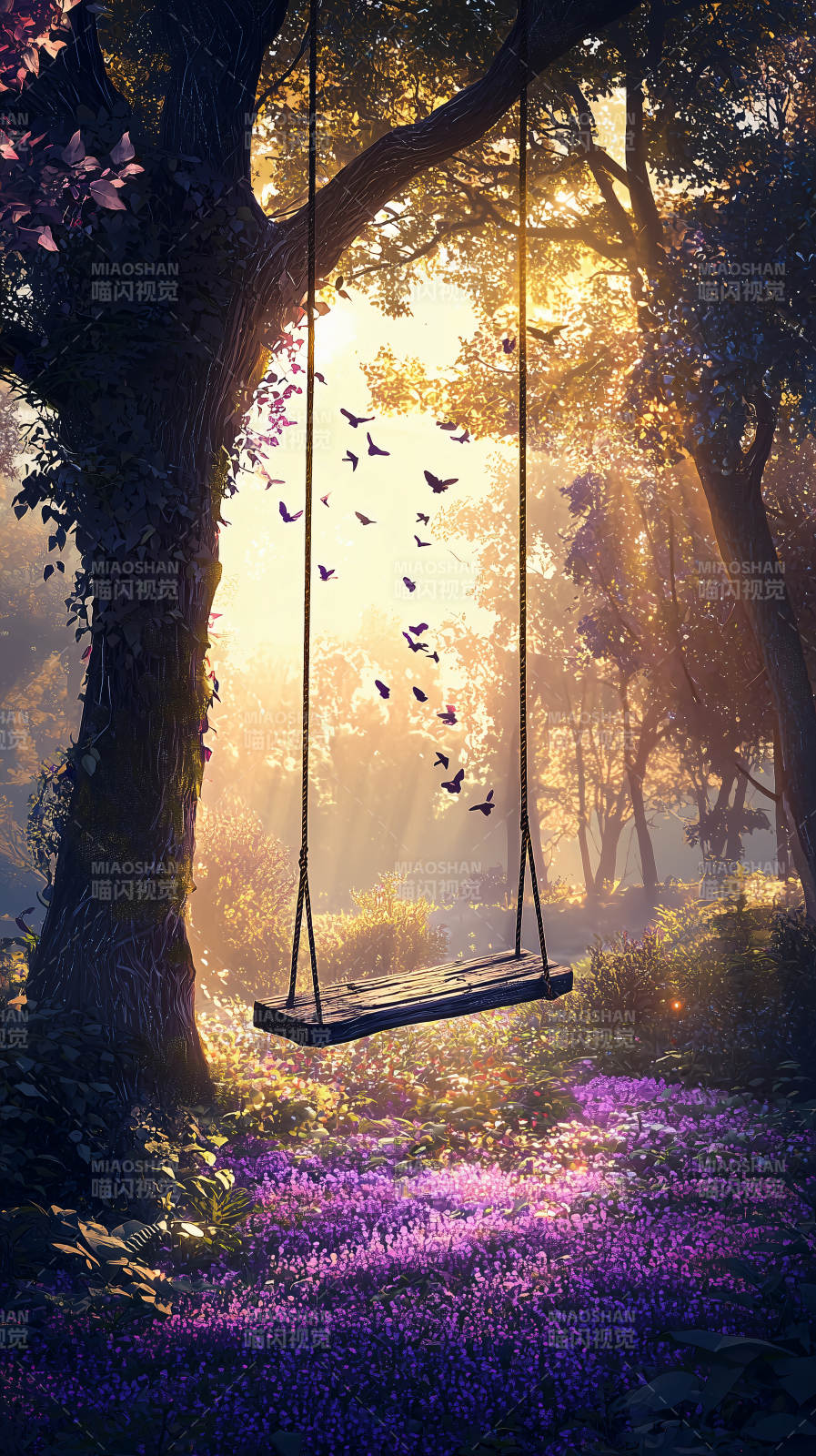 萤火流光下的静谧图片