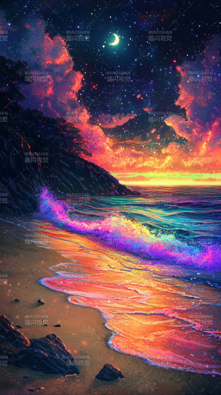 梦幻海岸线图片