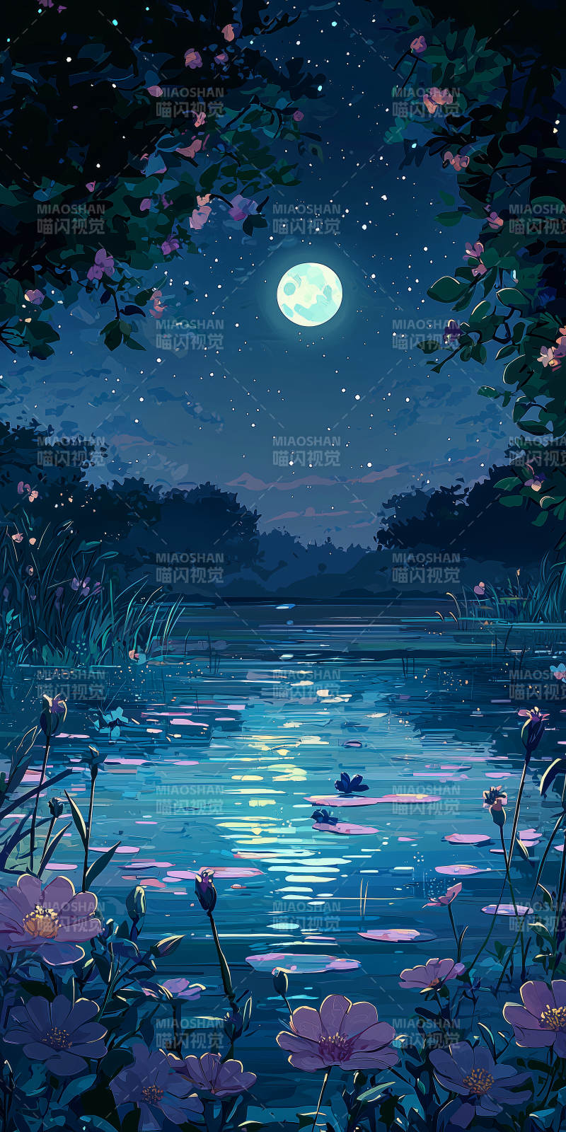 月光下的静谧图片