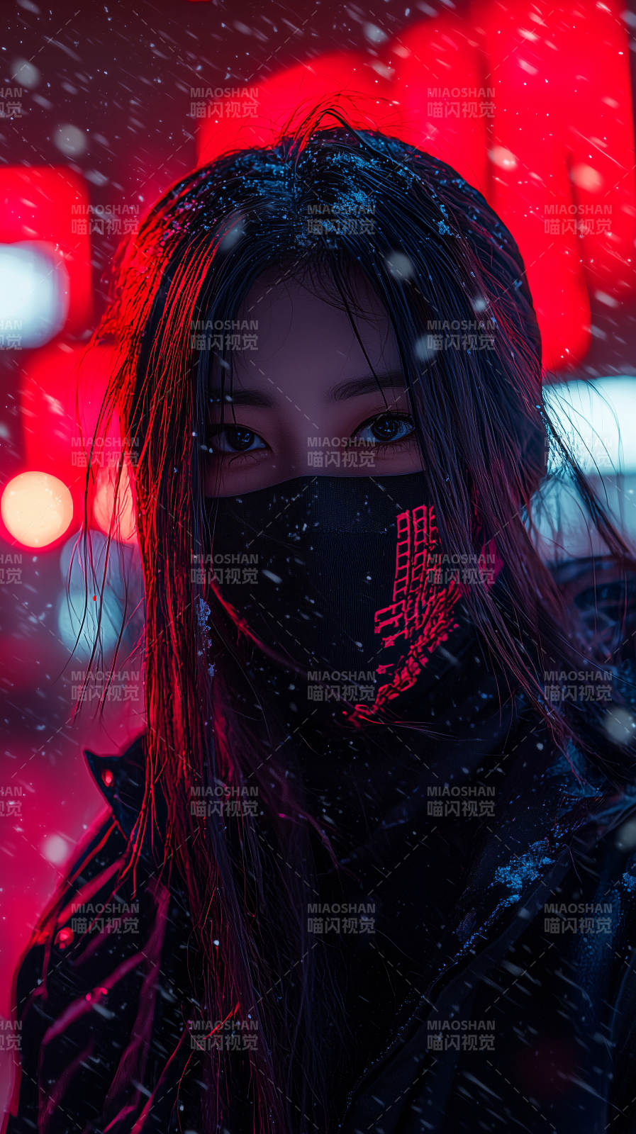 赛博朋克少女图片