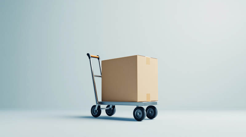 手推车运货箱图片
