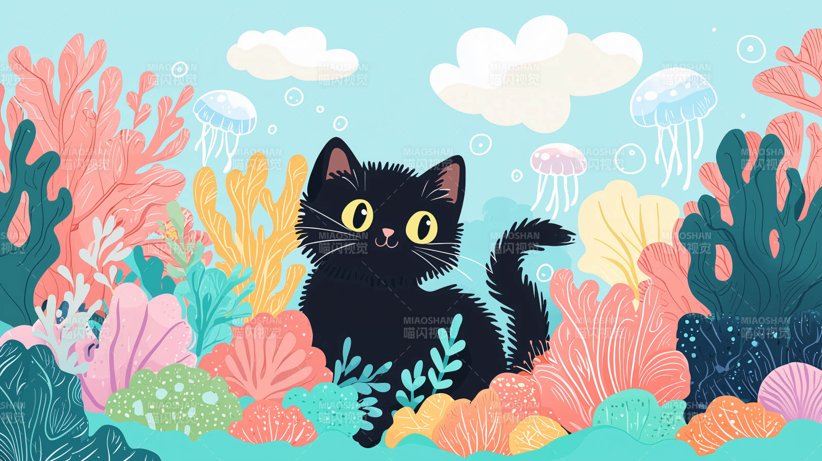 黑猫海底奇遇图片