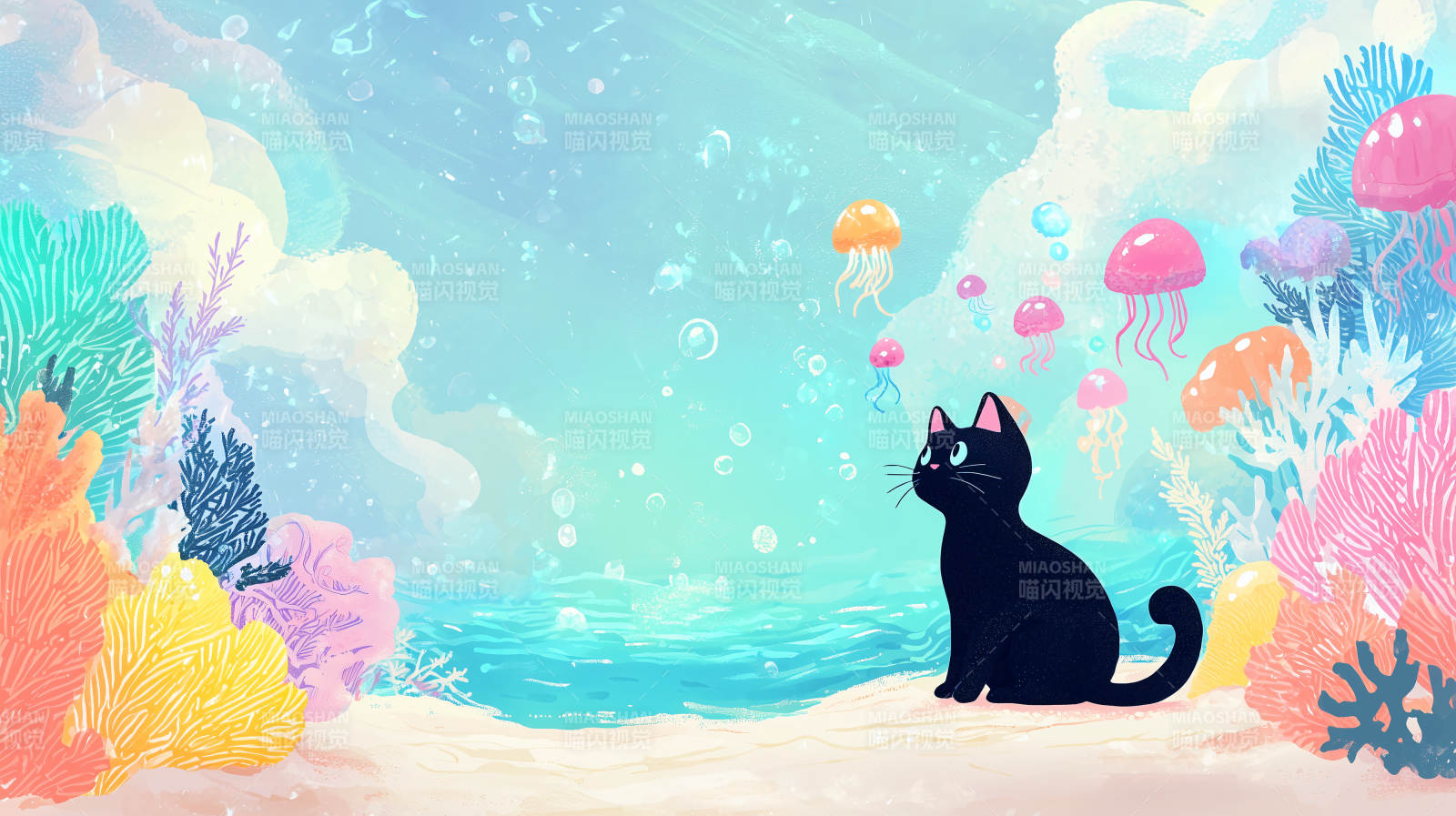 黑猫海底奇遇图片