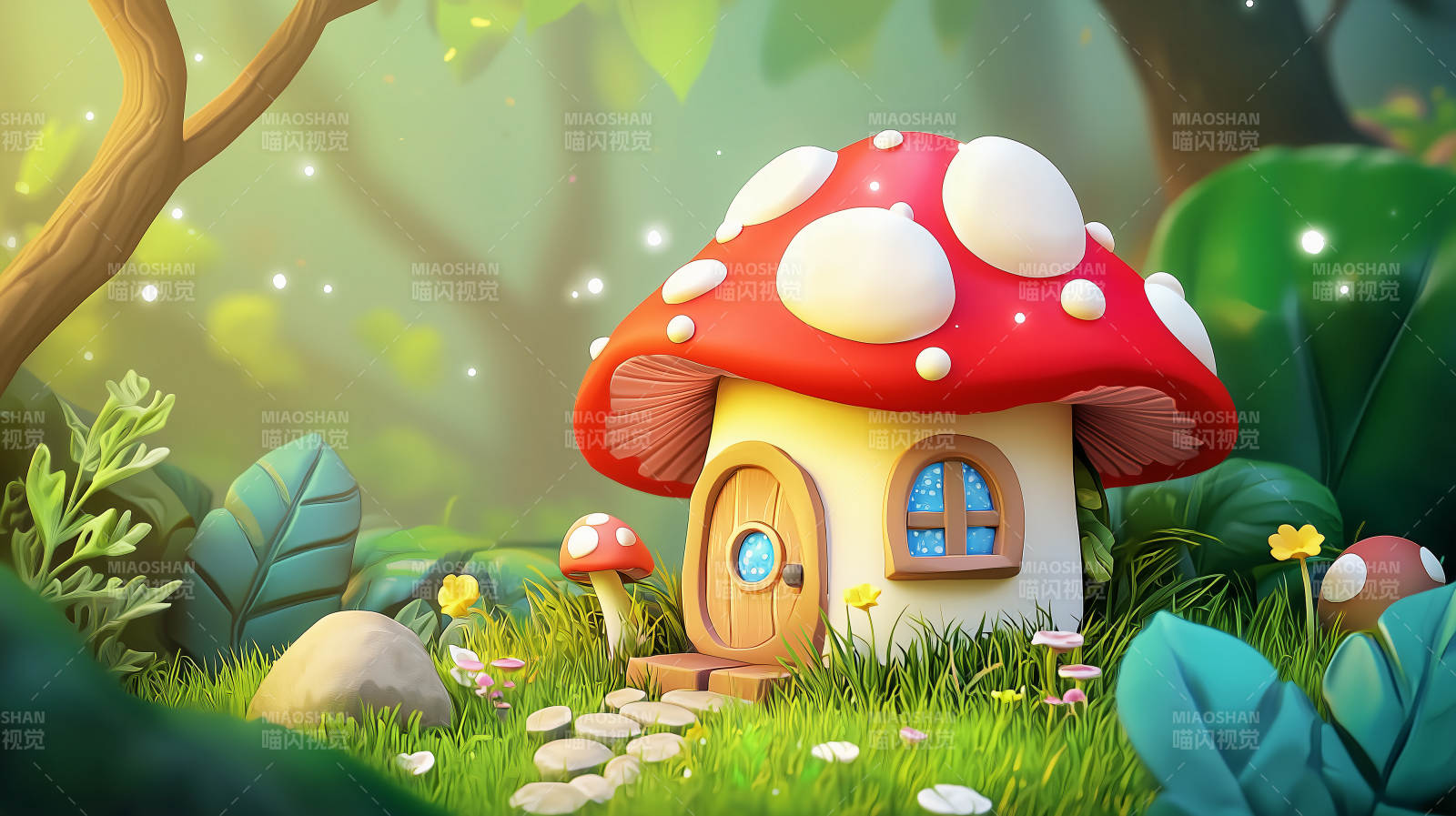 童话蘑菇屋图片