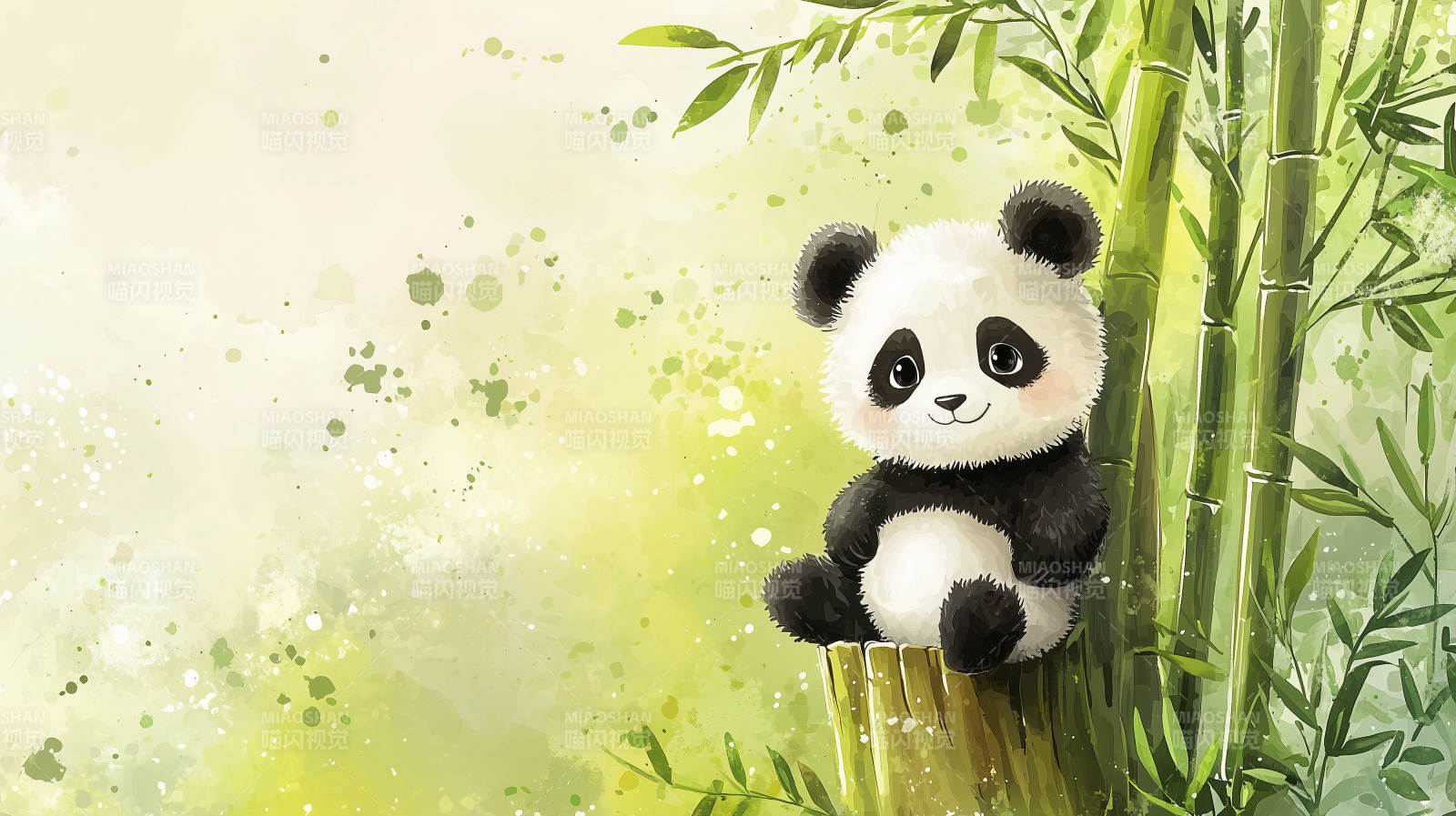 熊猫依竹 萌趣盎然图片