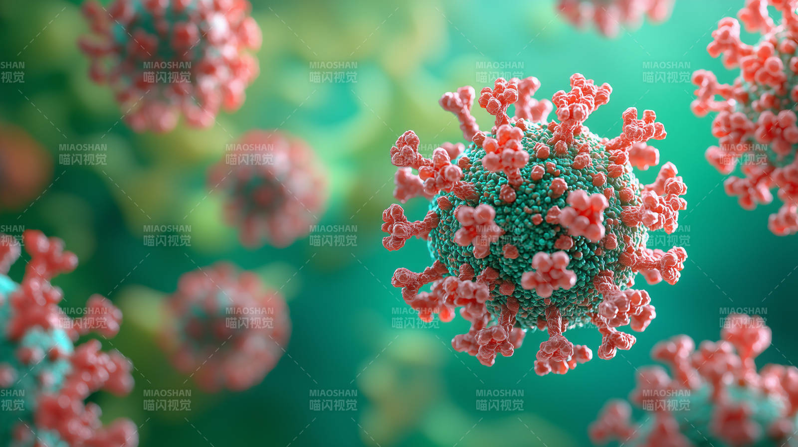 病毒微观世界图片