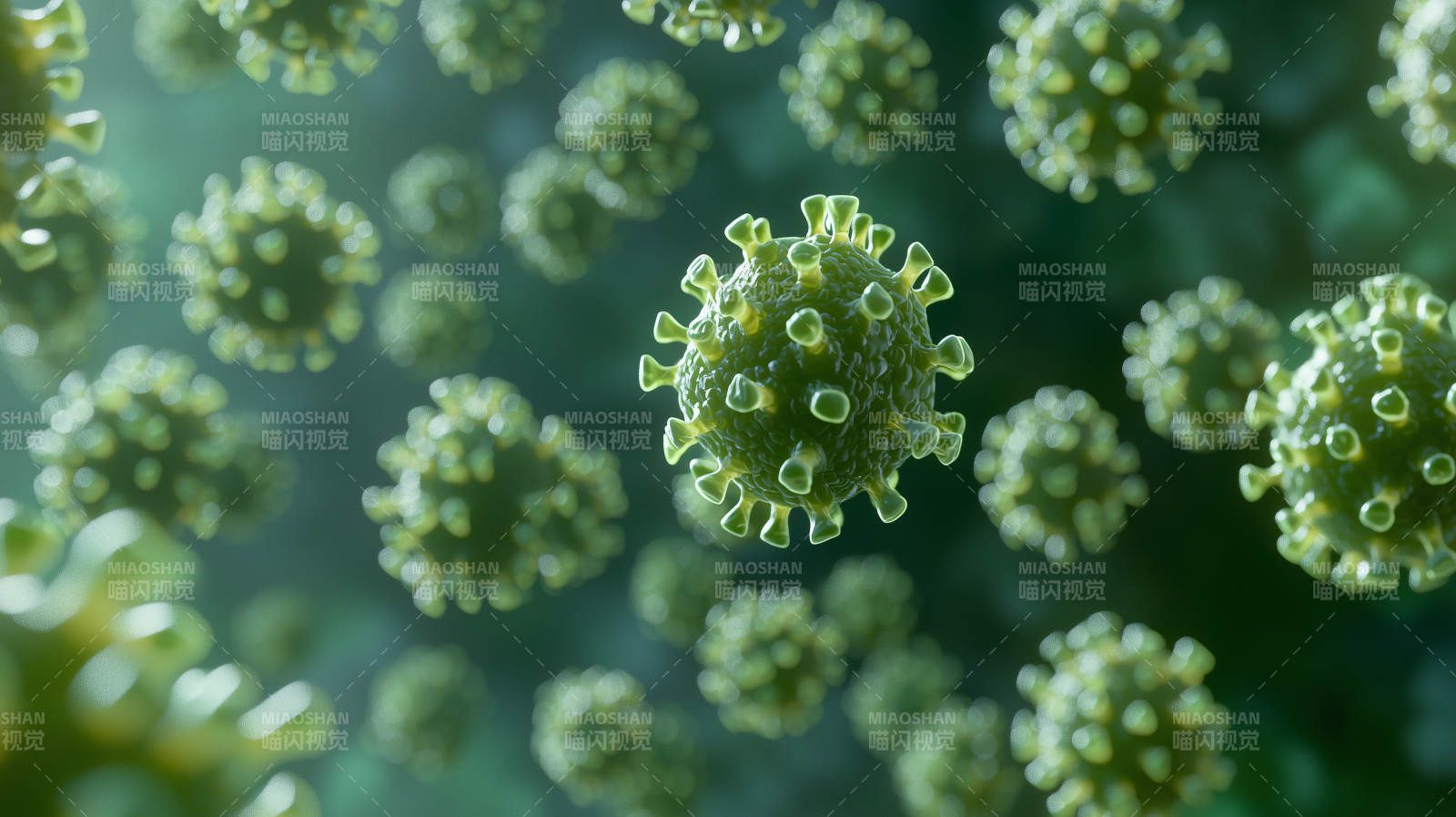 病毒微观世界图片