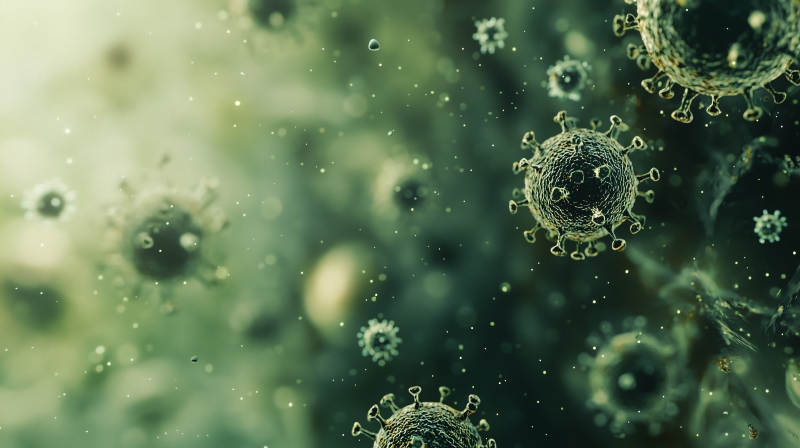 病毒微观世界图片