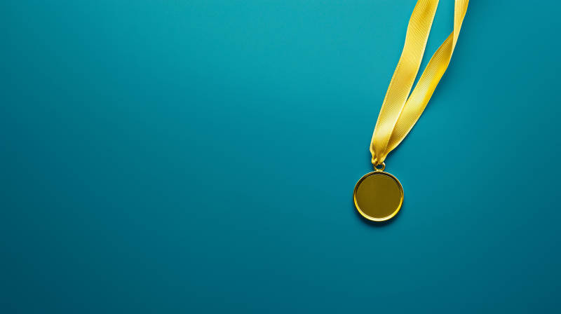 金色奖牌闪耀荣耀图片