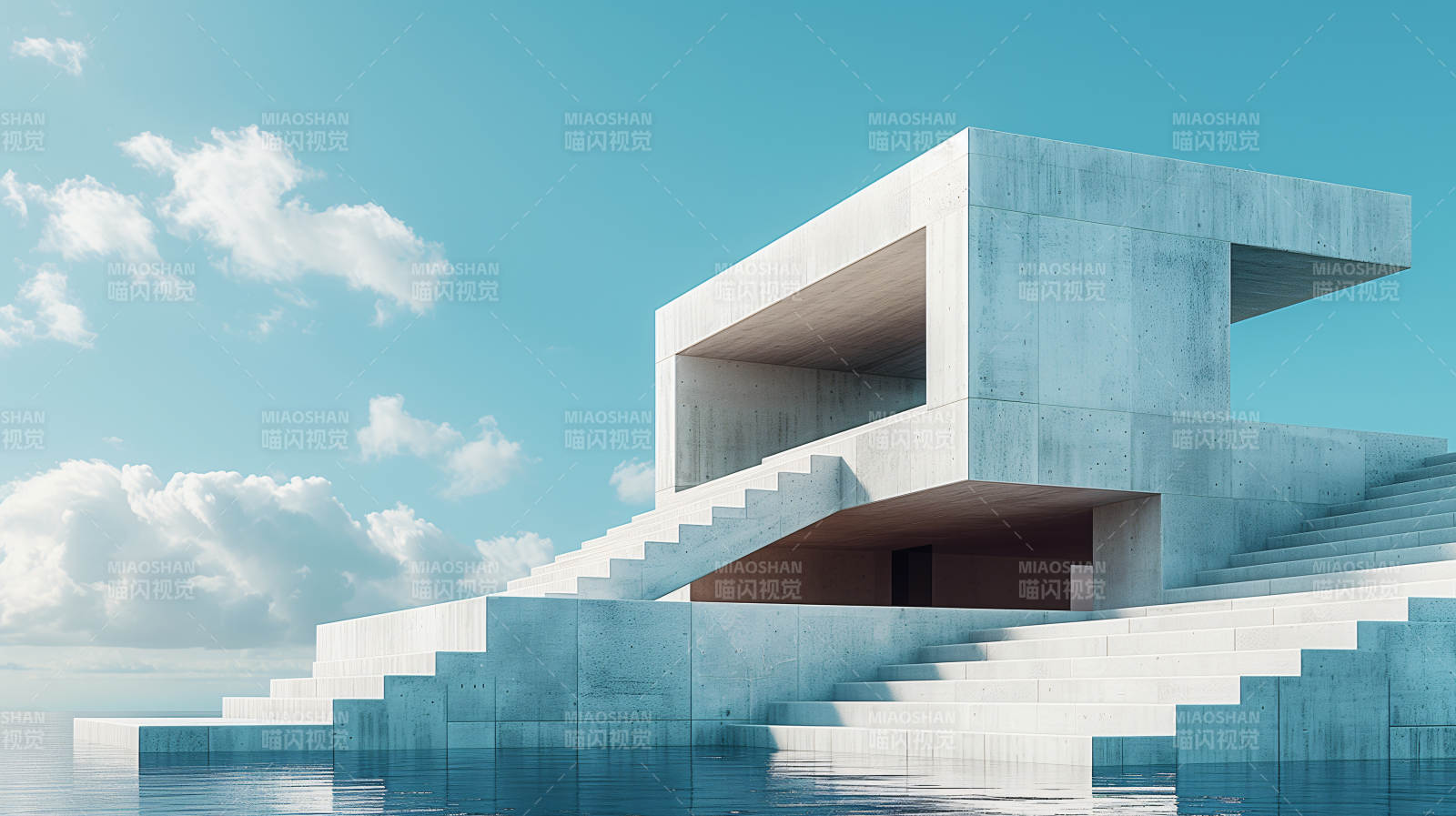 水畔现代建筑图片