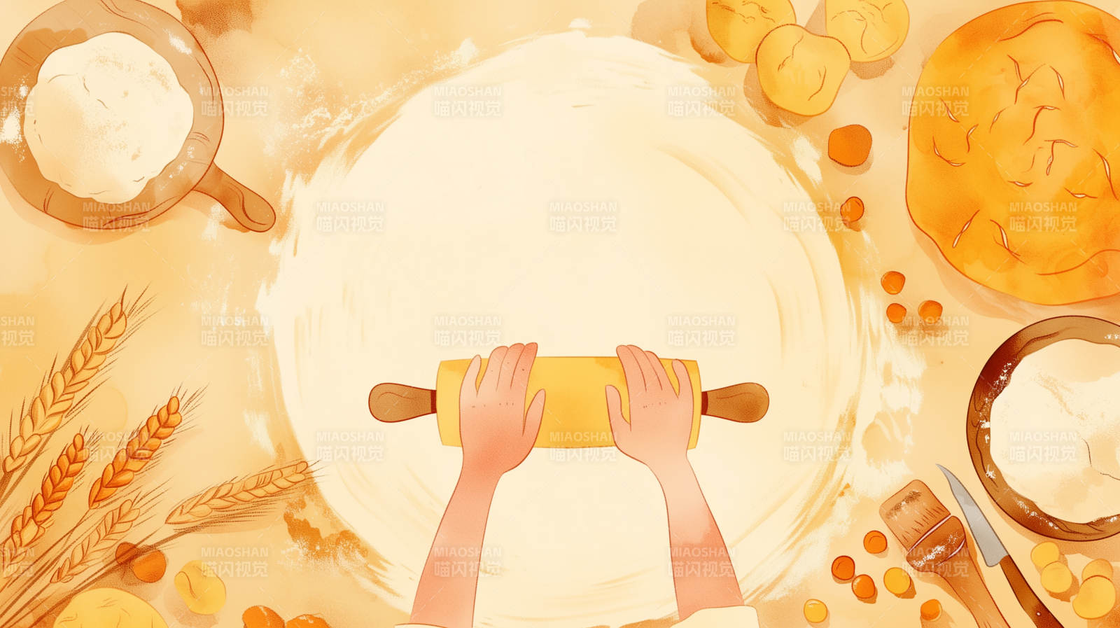 揉面烘焙时光图片