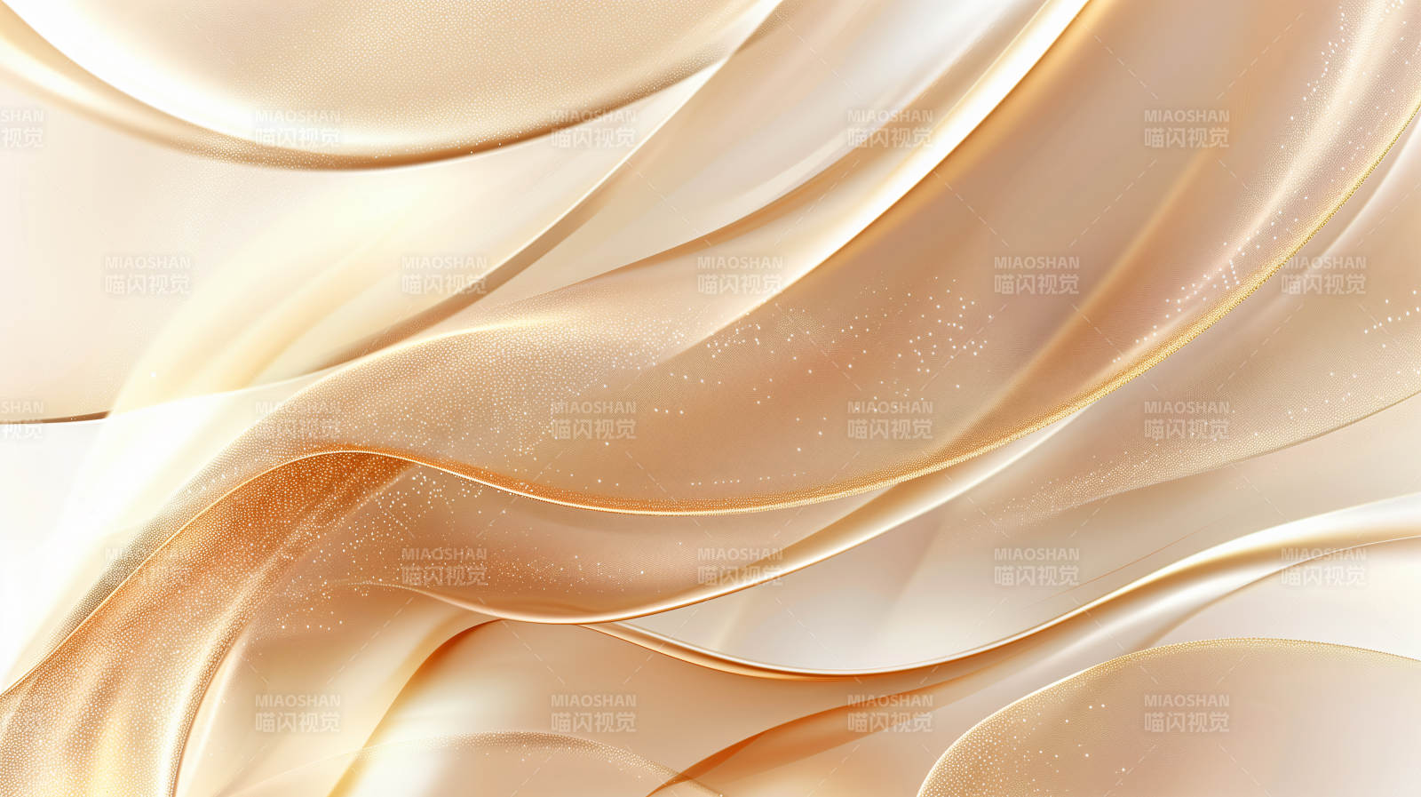 金色绸缎波浪图片