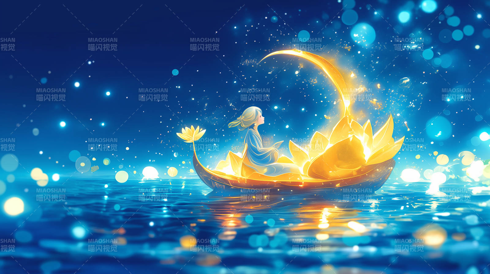 月光花舟梦图片