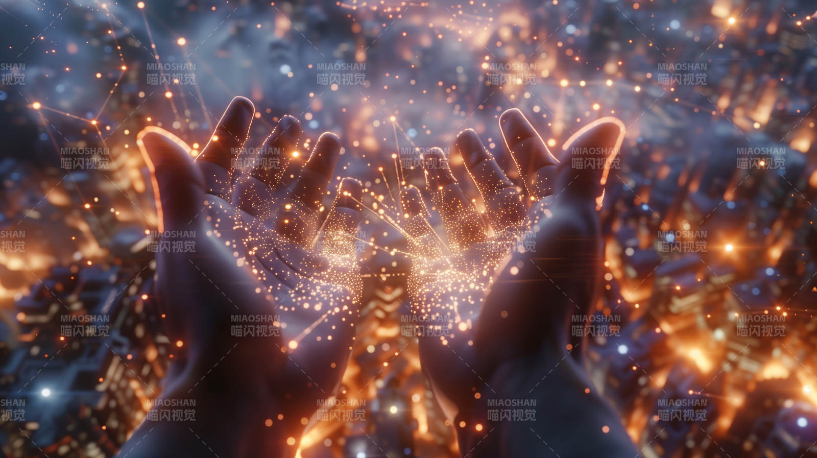 星河在掌心绽放图片