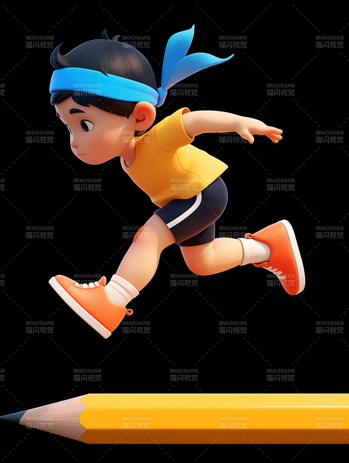 奔跑的男孩图片