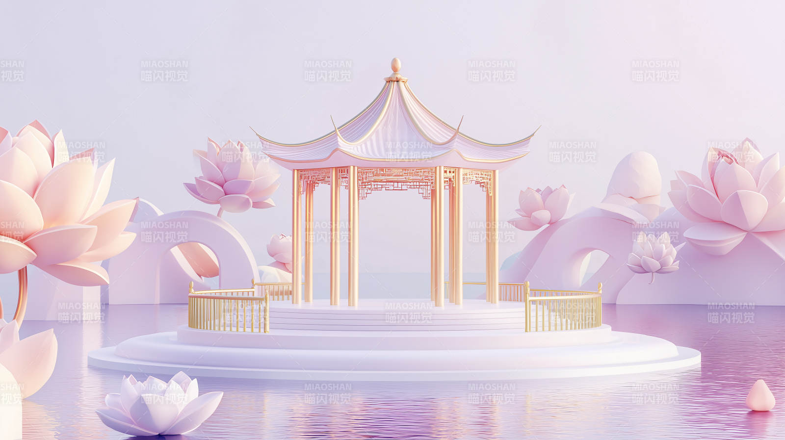 梦幻莲花亭图片