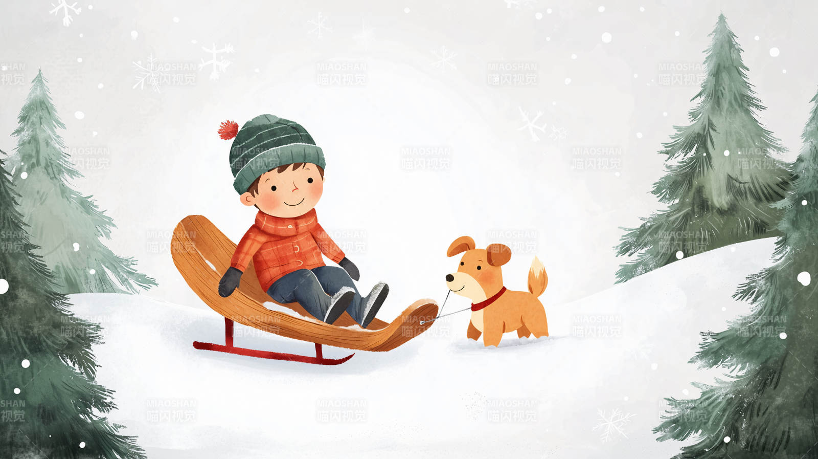 雪地滑行乐图片